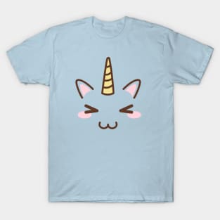 Kawaii Unicorn Face,women's tshirt,unicorn gift,unicorn birthday party, unicorn lover,pastel unicorn,kawaii gear,unicorn collector,cute face T-Shirt